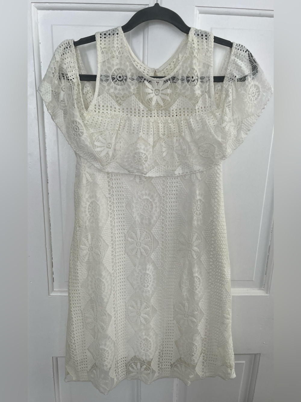 Miami size S White lace overlay dress